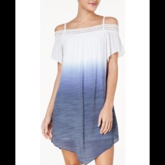 BCX Dresses & Skirts - BCX NWT Off Shoulder Dip Dye Dress